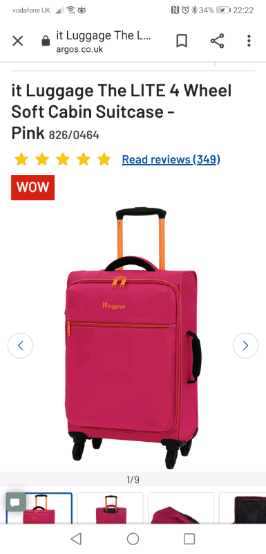 argos large lightweight suitcases